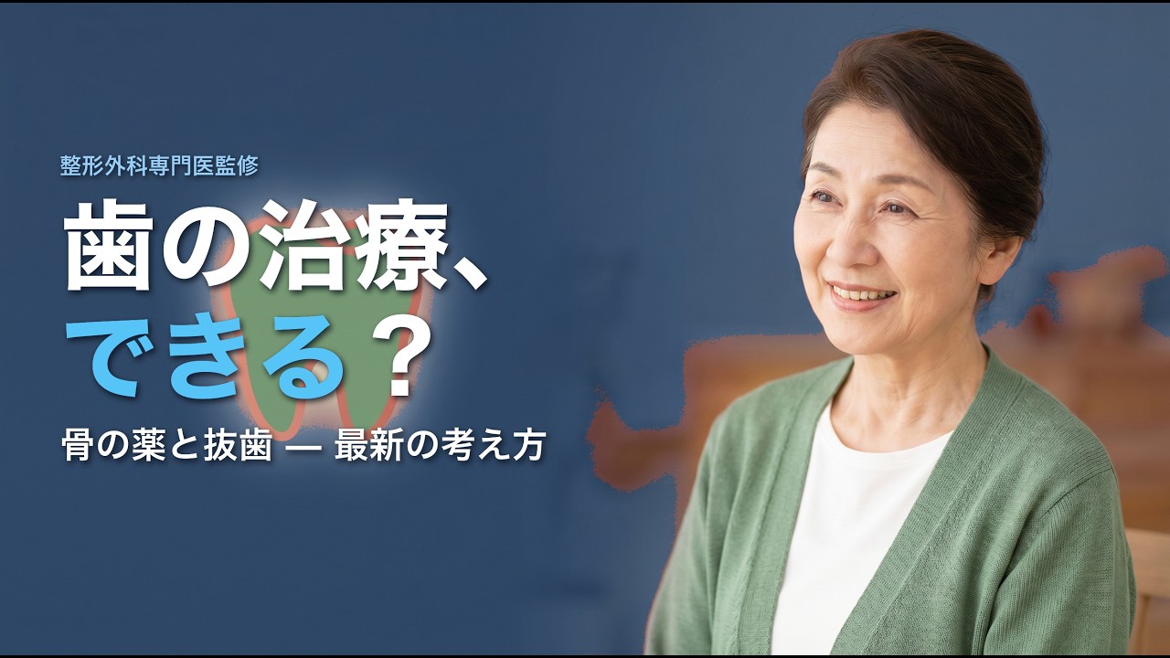 骨粗鬆症の薬を飲んでいても抜歯できる？ 歯の治療の注意点